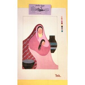 Sundance Designs "Loving" By TISH Handpainted Needlepoint Canvas 18 Count